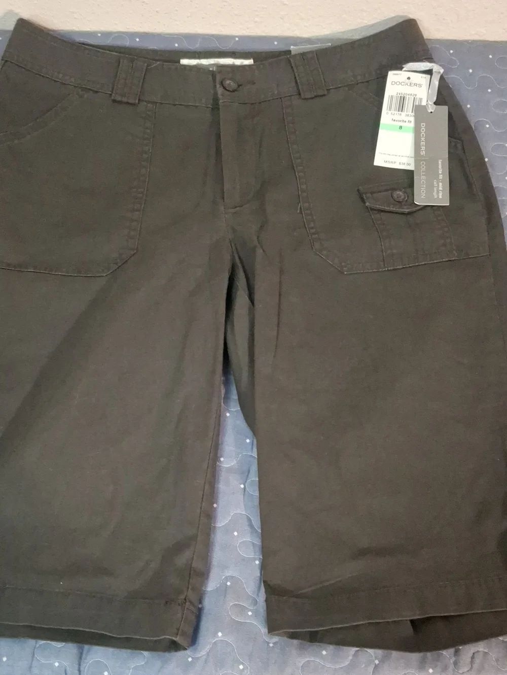 Dockers Utility Shorts with Front Patch Pockets size 8 NWT
